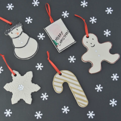 craft project clay gift tags